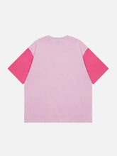 Foam Printing Patchwork Tee